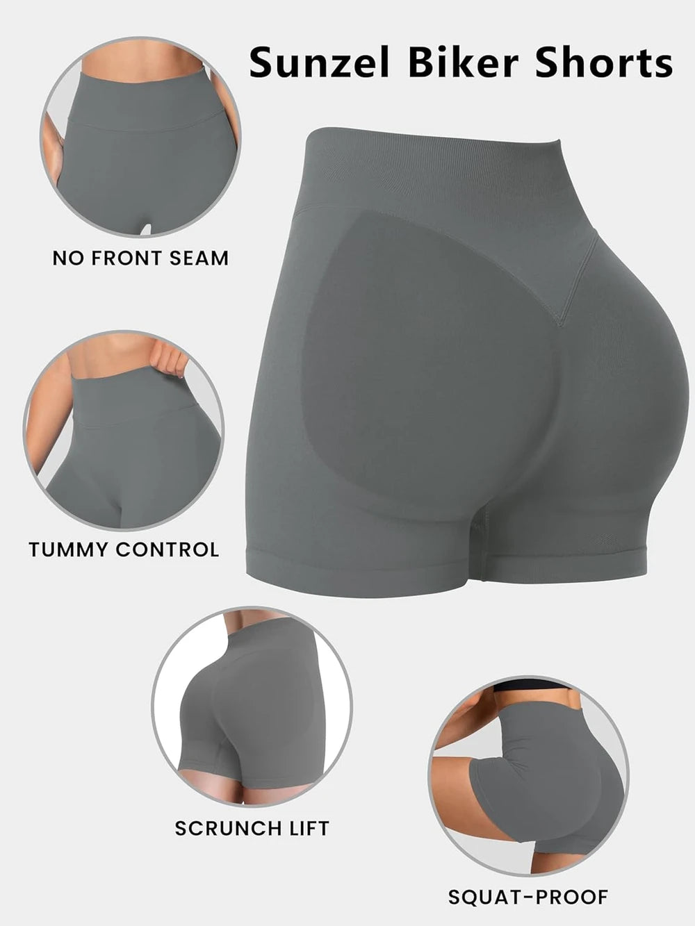 Seamless Scrunch Butt Biker Shorts